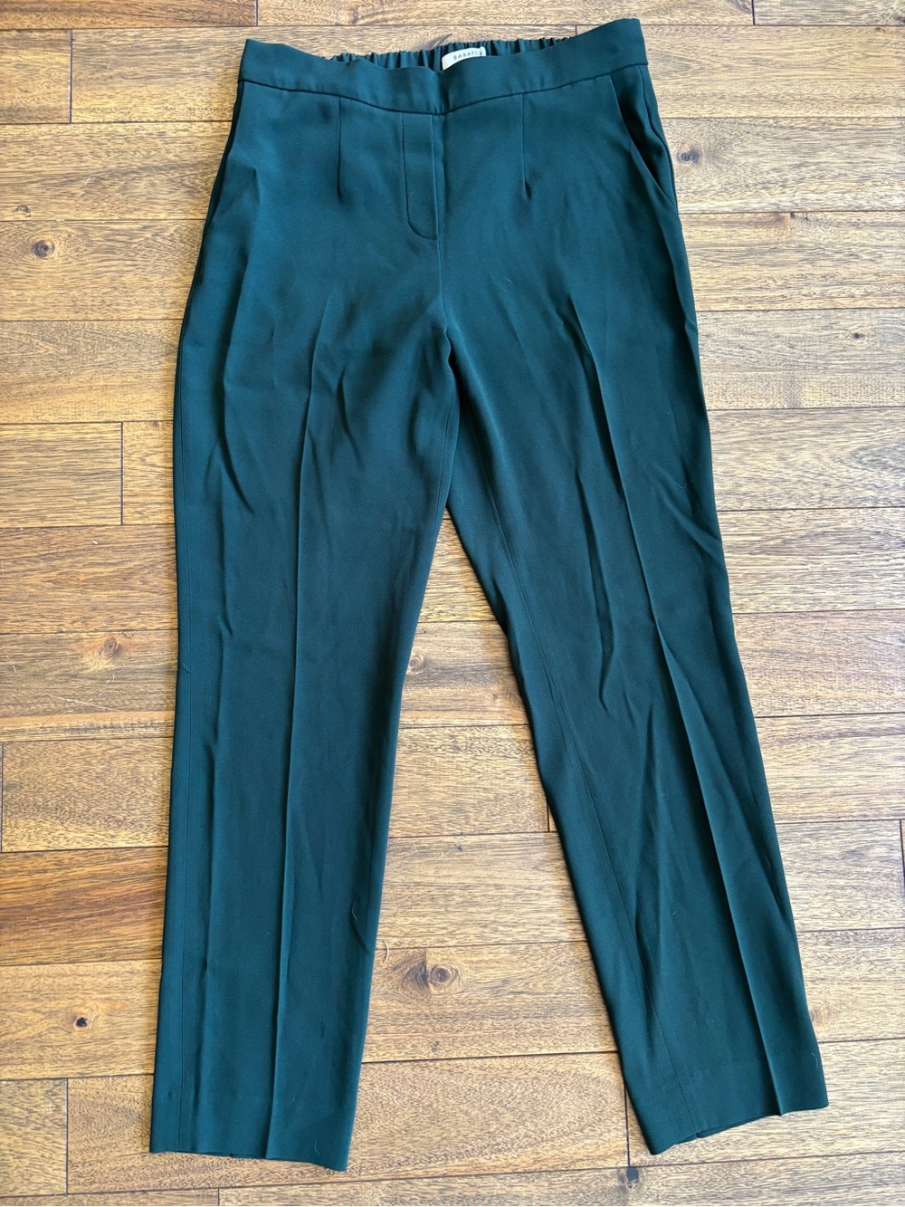 Babaton By Aritzia Emerald Green Japanese Crepe Pull On Pants Size 4